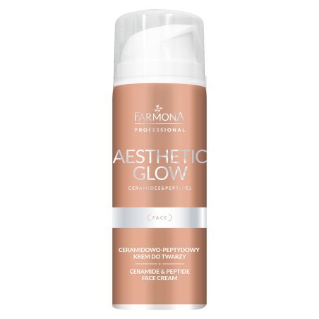Gezichtscrème Farmona Aesthetic Glow Ceramide-Peptide 150 ml voor professionele huidverzorging en huidcomfort