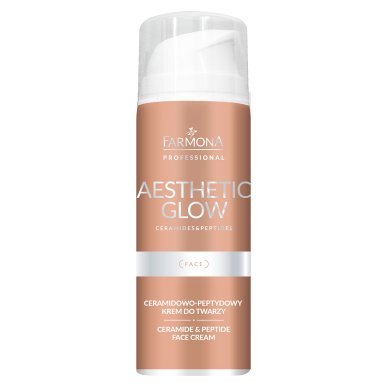 Gezichtscrème Farmona Aesthetic Glow Ceramide-Peptide 150 ml voor professionele huidverzorging en huidcomfort