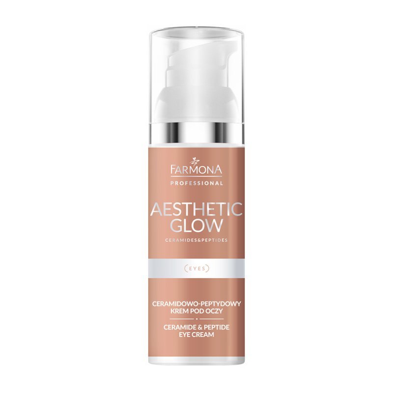 Oogcrème Farmona Aesthetic Glow Ceramide-Peptide 50 ml voor professionele oogverzorging met verzorgd resultaat