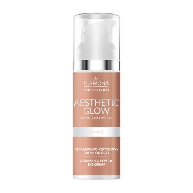 Oogcrème Farmona Aesthetic Glow Ceramide-Peptide 50 ml voor professionele oogverzorging met verzorgd resultaat