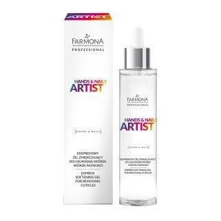 Nagelriemverwijderingsgel Farmona Hands & Nails Artist Express Softening Gel 50 ml voor professionele nagelstyling
