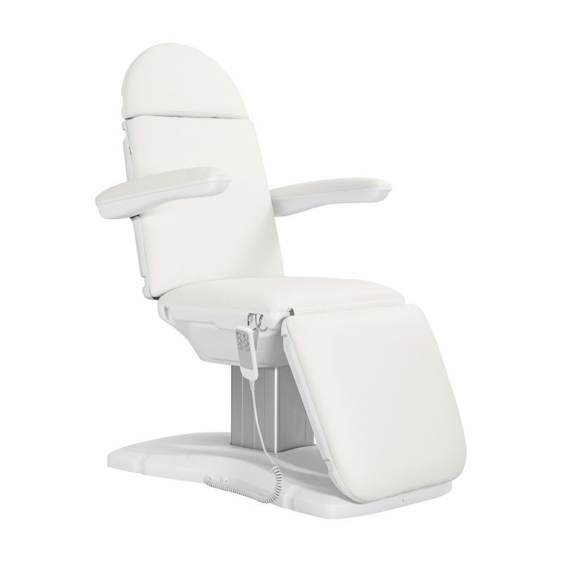 Elektrische cosmetische stoel Sillon Eclipse met 3 motoren in wit voor beauty- en massagesalons Elektrische cosmetische stoel Sillon Eclipse met 3 motoren in wit voor beauty- en massagesalons