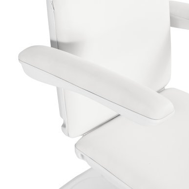 Elektrische cosmetische stoel Sillon Eclipse met 3 motoren in wit voor beauty- en massagesalons
