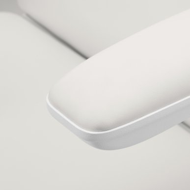 Elektrische cosmetische stoel Sillon Eclipse met 3 motoren in wit voor beauty- en massagesalons