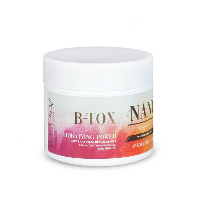 Beschermende haarkuur PreNano HaarBtx 500ml voor beschadigd haar vóór nanoplastia, proteïne- en keratinebehandeling