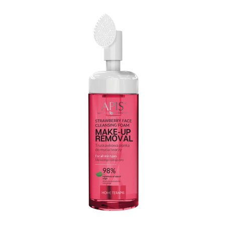 Gezichtsreinigingsschuim Apis Strawberry 150 ml voor salonverzorging, huidcomfort en een verzorgd behandelresultaat