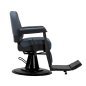 Professionele barberstoel Gabbiano Bruno black frame grafiet voor salons met verstelbaarheid Professionele barberstoel Gabbiano Bruno black frame grafiet voor salons met verstelbaarheid