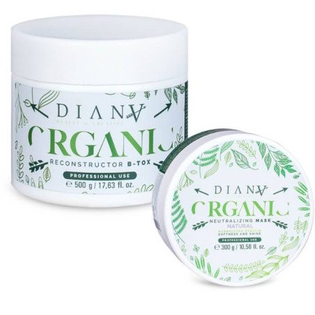 Organic Thermoaktive Haarrekonstruktion 500ml + Maske 300ml – Anti-Frizz und Glättung