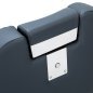 Professionele barberstoel Gabbiano Bruno black frame grafiet voor salons met verstelbaarheid Professionele barberstoel Gabbiano Bruno black frame grafiet voor salons met verstelbaarheid