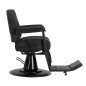 Fotel barberski Gabbiano Bruno black frame czarny