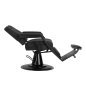 Fotel barberski Gabbiano Bruno black frame czarny