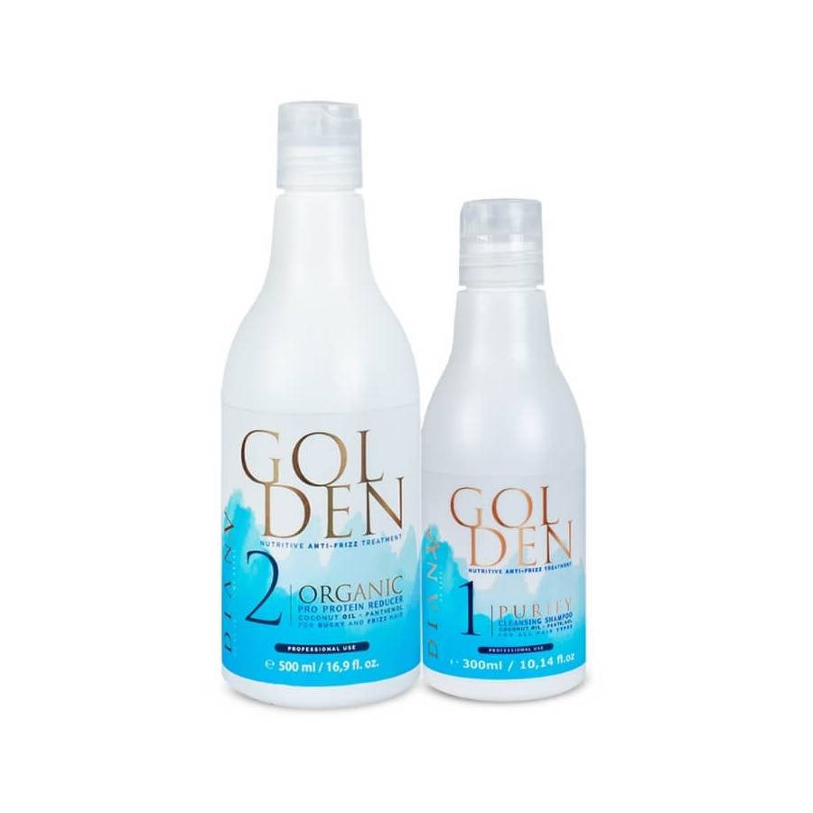 Golden Blue Brazil Protein hair straightening treatment set 500ml + 300ml