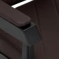 Professionele barberstoel Gabbiano Bruno bruin met zwart frame voor knippen, scheren en baardverzorging in de barbershop Professionele barberstoel Gabbiano Bruno bruin met zwart frame voor knippen, scheren en baardverzorging in de barbershop
