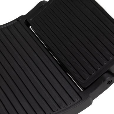 Professionele barberstoel Gabbiano Bruno bruin met zwart frame voor knippen, scheren en baardverzorging in de barbershop