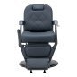 Barberstuhl Gabbiano Bruno graphit, graphitfarbener Rahmen