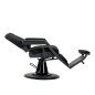 Professionele barberstoel Gabbiano Bruno zwart met grafiet frame voor knippen, scheren en baardverzorging in de barbershop Professionele barberstoel Gabbiano Bruno zwart met grafiet frame voor knippen, scheren en baardverzorging in de barbershop