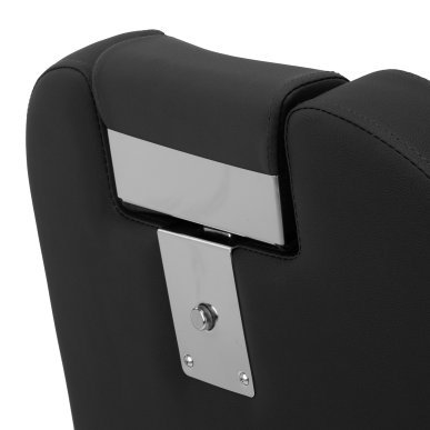 Professionele barberstoel Gabbiano Bruno zwart met grafiet frame voor knippen, scheren en baardverzorging in de barbershop