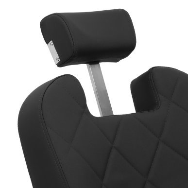 Professionele barberstoel Gabbiano Bruno zwart met grafiet frame voor knippen, scheren en baardverzorging in de barbershop