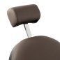 Barber chair Gabbiano Niccolo brown buttonless