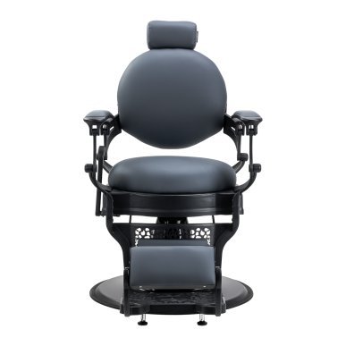 Professionele barberstoel Gabbiano Niccolo grafiet zonder knopen voor knippen, scheren en baardverzorging in de barbershop
