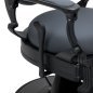 Professionele barberstoel Gabbiano Niccolo grafiet zonder knopen voor knippen, scheren en baardverzorging in de barbershop Professionele barberstoel Gabbiano Niccolo grafiet zonder knopen voor knippen, scheren en baardverzorging in de barbershop