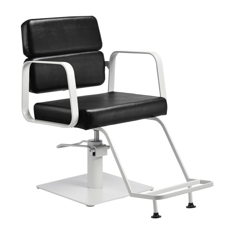Hairdressing chair Gabbiano Porto white-black Hairdressing chair Gabbiano Porto white-black