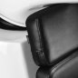 Professionele kapperswasunit Gabbiano Porto grijs-zwart voor wassen, kleuren en verzorgende salonbehandelingen