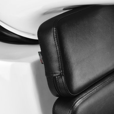 Professionele kapperswasunit Gabbiano Porto grijs-zwart voor wassen, kleuren en verzorgende salonbehandelingen