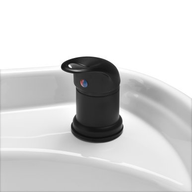 Professionele kapperswasunit Gabbiano Porto grijs-zwart voor wassen, kleuren en verzorgende salonbehandelingen