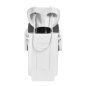 Professionele kapperswasunit Gabbiano Porto wit-grijs voor comfortabel wassen, kleuren en verzorgende salonbehandelingen Professionele kapperswasunit Gabbiano Porto wit-grijs voor comfortabel wassen, kleuren en verzorgende salonbehandelingen