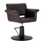 Kappersstoel Gabbiano Lucca bruin met hydraulische zithoogteverstelling voor professioneel salonwerk en klantcomfort Kappersstoel Gabbiano Lucca bruin met hydraulische zithoogteverstelling voor professioneel salonwerk en klantcomfort