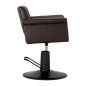 Kappersstoel Gabbiano Lucca bruin met hydraulische zithoogteverstelling voor professioneel salonwerk en klantcomfort Kappersstoel Gabbiano Lucca bruin met hydraulische zithoogteverstelling voor professioneel salonwerk en klantcomfort