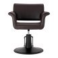 Kappersstoel Gabbiano Lucca bruin met hydraulische zithoogteverstelling voor professioneel salonwerk en klantcomfort Kappersstoel Gabbiano Lucca bruin met hydraulische zithoogteverstelling voor professioneel salonwerk en klantcomfort