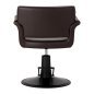 Kappersstoel Gabbiano Lucca bruin met hydraulische zithoogteverstelling voor professioneel salonwerk en klantcomfort Kappersstoel Gabbiano Lucca bruin met hydraulische zithoogteverstelling voor professioneel salonwerk en klantcomfort
