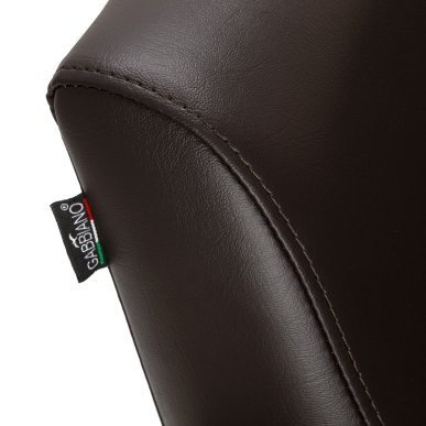 Kappersstoel Gabbiano Lucca bruin met hydraulische zithoogteverstelling voor professioneel salonwerk en klantcomfort