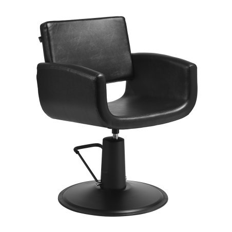 Professionele kappersstoel Gabbiano Mataro zwart met hydraulische hoogteverstelling voor kapsalon en professionele styling