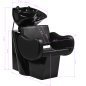 Hairdressing wash unit Gabbiano Sewilla black