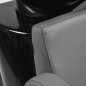 Kapperswasunit Gabbiano Sewilla grijs met keramische waskom en mengkraan voor wassen, kleuren en verzorging in salon