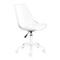 Cosmetische stoel Ghost transparant-wit met verstelbare hoogte voor schoonheidssalon, manicure, make-up en gezichtsverzorging Cosmetische stoel Ghost transparant-wit met verstelbare hoogte voor schoonheidssalon, manicure, make-up en gezichtsverzorging