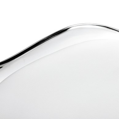 Cosmetische stoel Ghost transparant-wit met verstelbare hoogte voor schoonheidssalon, manicure, make-up en gezichtsverzorging
