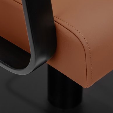 Kappersstoel Gabbiano Porto zwart-oranje