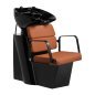 Professionele kapperswasunit Gabbiano Porto zwart-oranje voor wassen, kleuren en verzorgende salonbehandelingen Professionele kapperswasunit Gabbiano Porto zwart-oranje voor wassen, kleuren en verzorgende salonbehandelingen