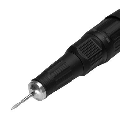 Professionele nagelfrees EXO Runner Up zwart met Twist-Lock, voetpedaal en snelheidsregeling voor manicure en pedicure
