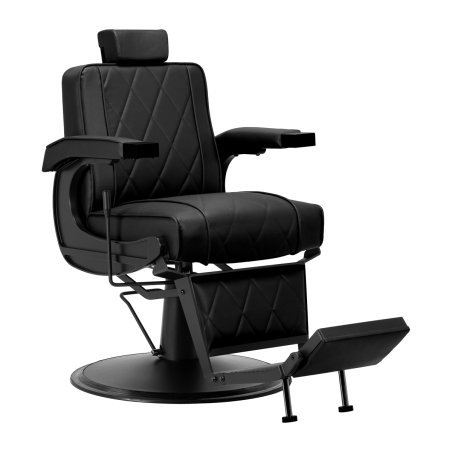 Professionele barberstoel Hair System BM88066B zwart voor knippen, scheren en baardverzorging in de professionele barbershop