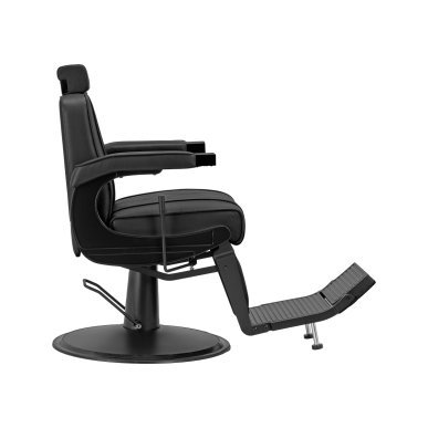 Professionele barberstoel Hair System BM88066B zwart voor knippen, scheren en baardverzorging in de professionele barbershop