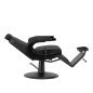 Professionele barberstoel Hair System BM88066B zwart voor knippen, scheren en baardverzorging in de professionele barbershop