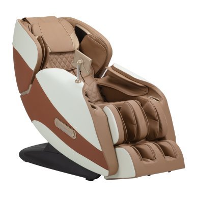 Massagestoel Sakura Luxury 808 wit-beige voor thuis, spa en wellness met lichaamsdetectie en ontspanningsprogramma’s