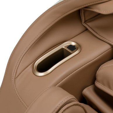 Massagestoel Sakura Luxury 808 wit-beige voor thuis, spa en wellness met lichaamsdetectie en ontspanningsprogramma’s