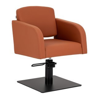 Professionele kappersstoel Gabbiano Elda bruin voor knippen, kleuren en stylen in de salon