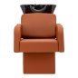 Professionele kapperswasunit Gabbiano Elda bruin met ergonomische wasbak voor haarwassen, kleuring en Head Spa zone